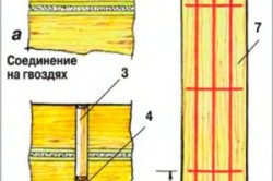 схема крепления венцов нагелями